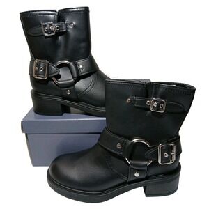 UT Black Connor Ankle Boots‎ Women'S Size 6.5 Memory Foam BNIB #1366